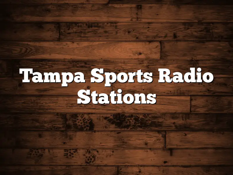 Tampa Sports Radio Stations