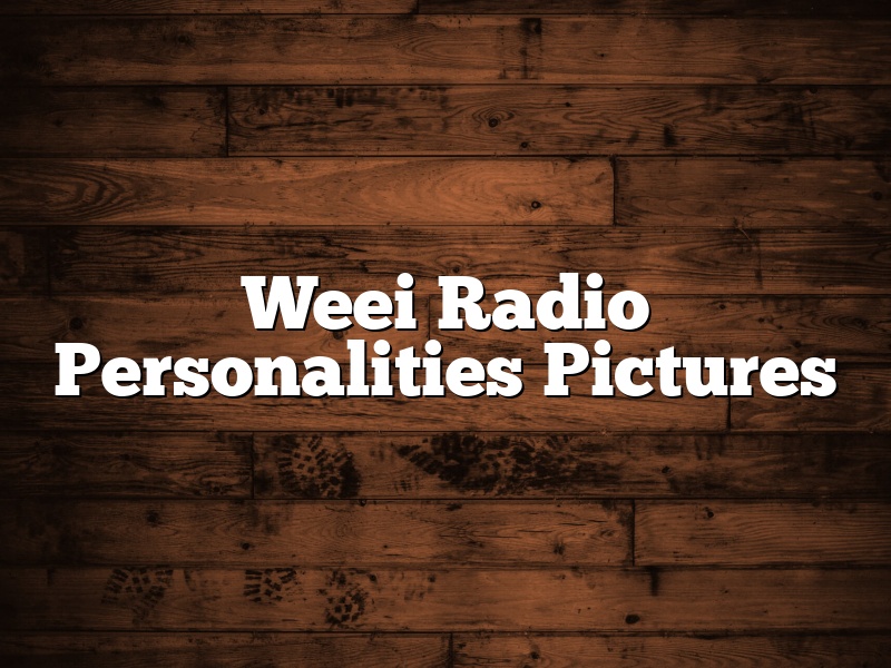 Weei Radio Personalities Pictures